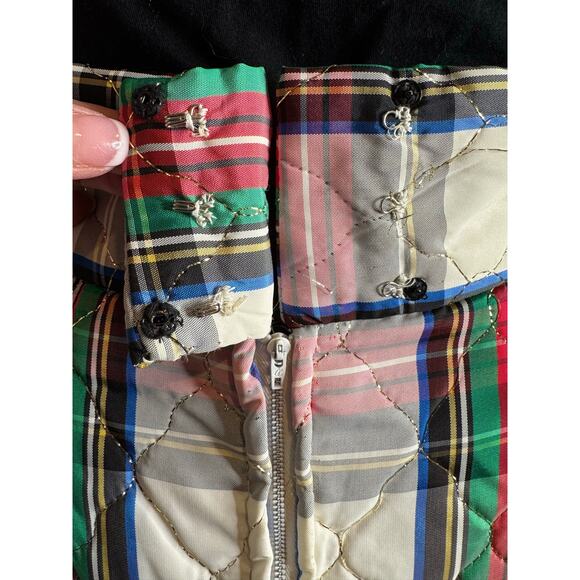 Vintage 1970s Handmade Quilted Plaid High waisted Maxi Skirt size Small - Medium - Picture 11 of 12